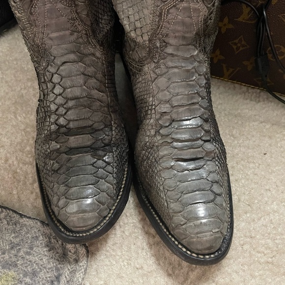 Nocona Snake Skin Lady Boots Size 7A - Picture 11 of 11